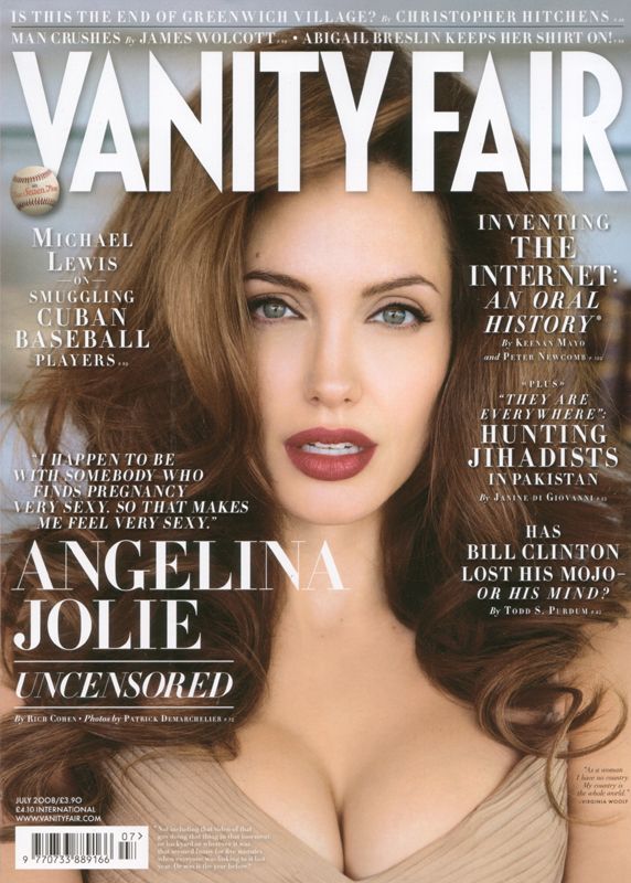VANITY FAIR UK magazine side cover  July 2008