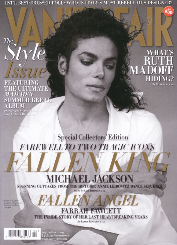 VANITY FAIR UK magazine side cover  September 2009