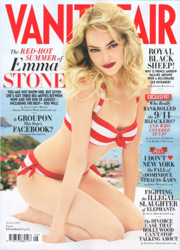 VANITY FAIR UK magazine side cover  August 2011