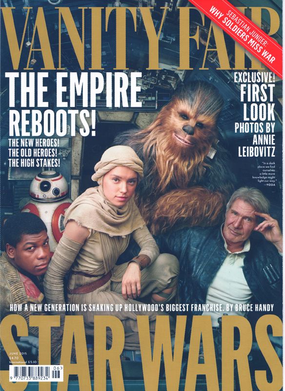 VANITY FAIR UK magazine side cover  June 2015