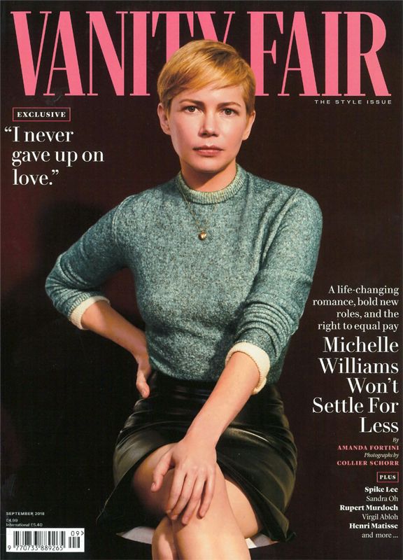 VANITY FAIR UK magazine side cover  September 2018
