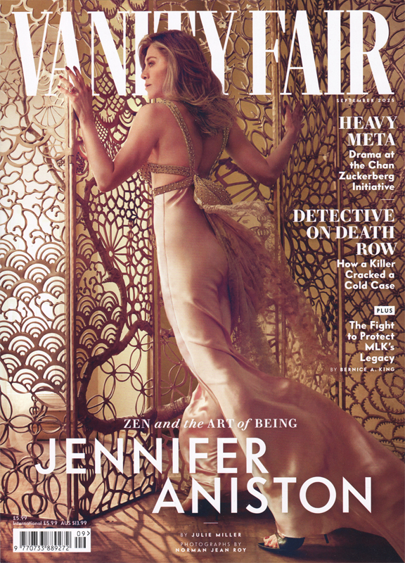 VANITY FAIR UK magazine side cover  September 2025