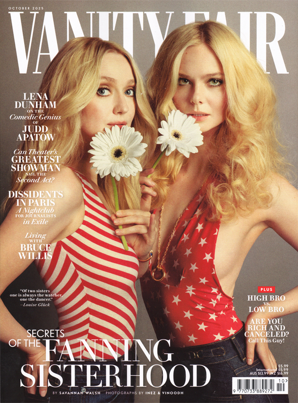 VANITY FAIR UK magazine side cover  October 2025