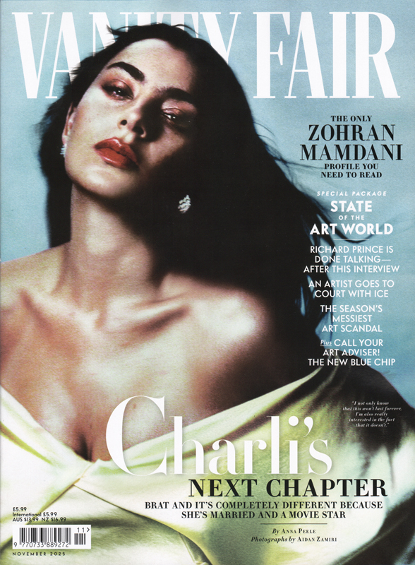 VANITY FAIR UK magazine side cover  November 2025