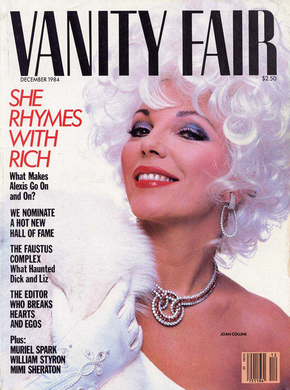 VANITY FAIR magazine side cover Issue 292  December 1984