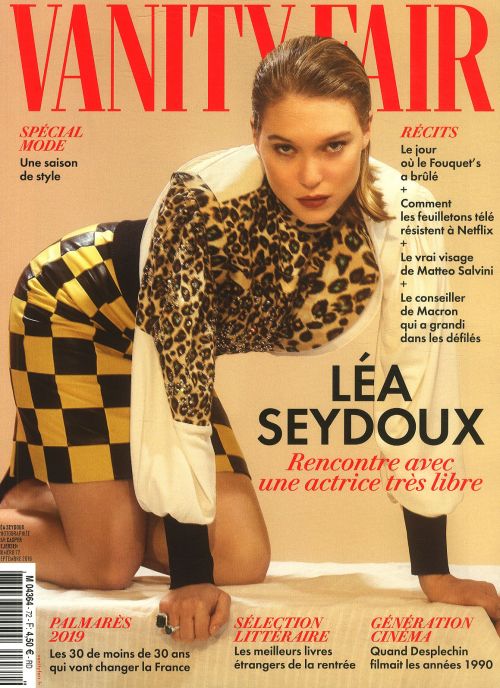 VANITY FAIR (Fr) magazine side cover Issue 72  September 2019