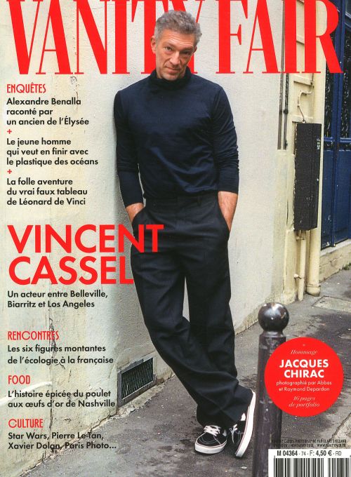 VANITY FAIR (Fr) magazine side cover Issue 74  November 2019