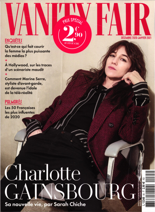 VANITY FAIR (Fr) magazine side cover Issue 85  December 2020