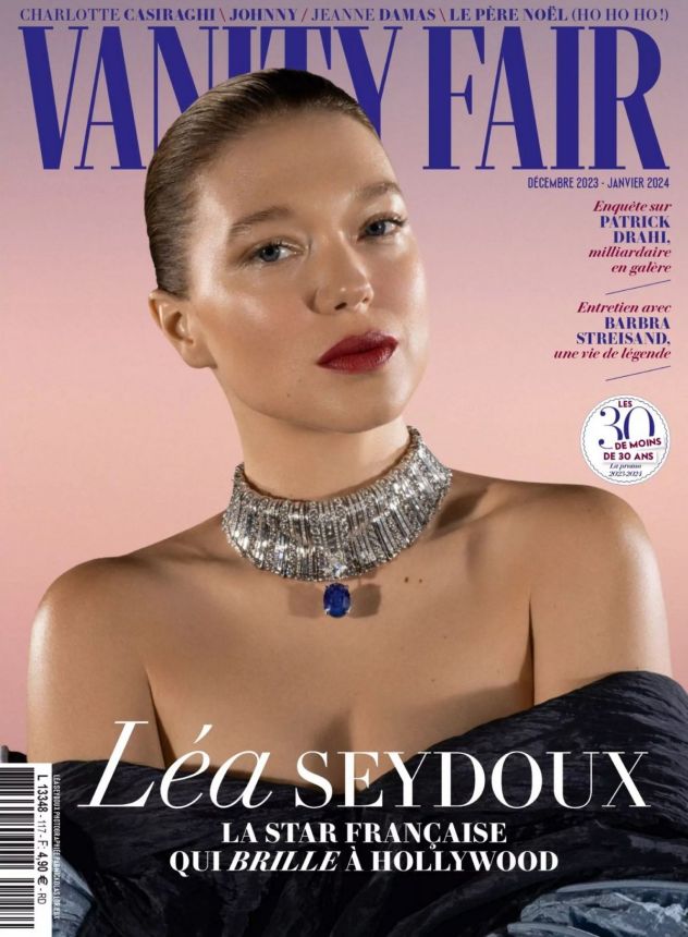 VANITY FAIR (Fr) magazine side cover  December 2023/ January 2024 