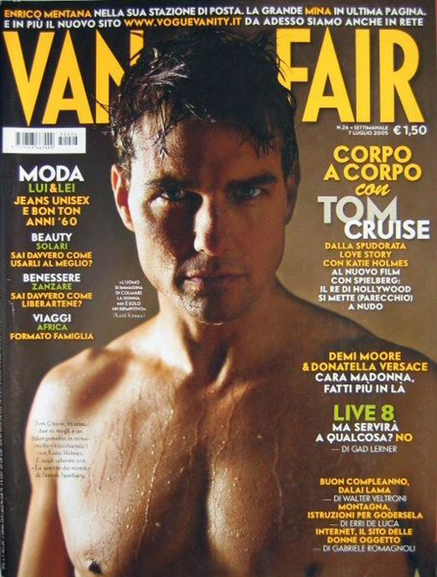 VANITY FAIR (Italy) magazine side cover 7 July 2005
