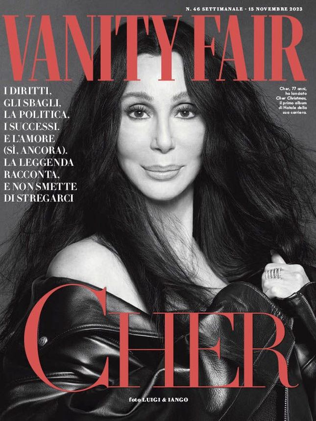 VANITY FAIR (Italy) magazine side cover 15 November 2023