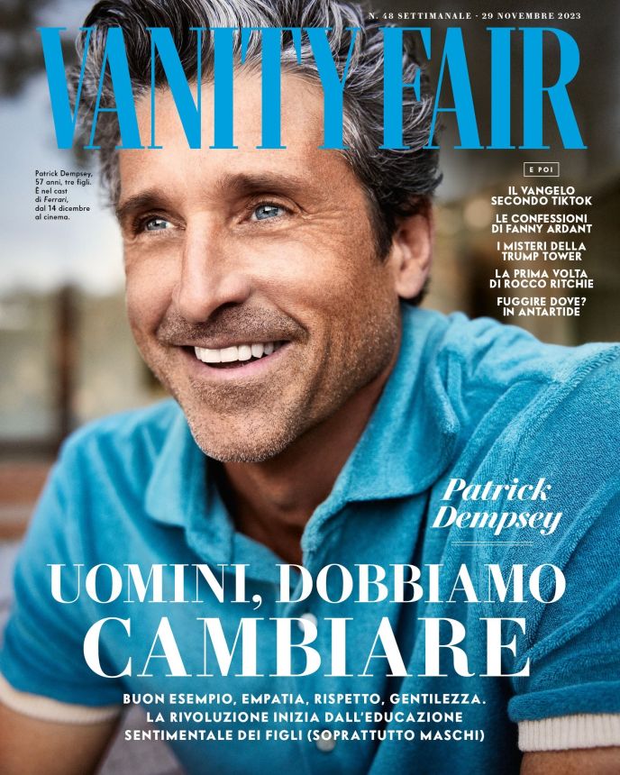 VANITY FAIR (Italy) magazine side cover 29 November 2023