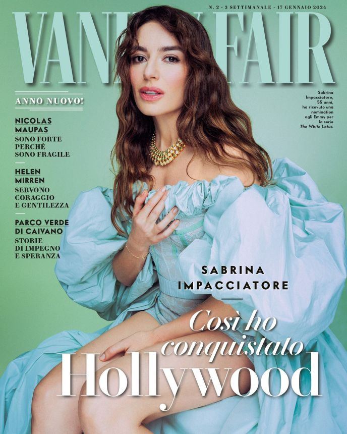 VANITY FAIR (Italy) magazine side cover 17 January 2024