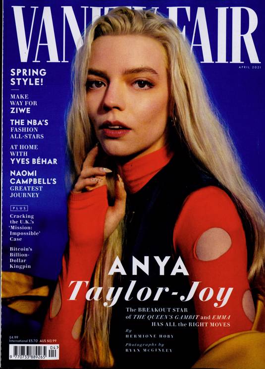 VANITY FAIR UK magazine side cover  April 2021