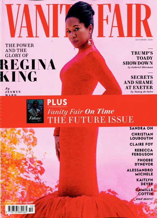 VANITY FAIR UK magazine side cover  October 2021