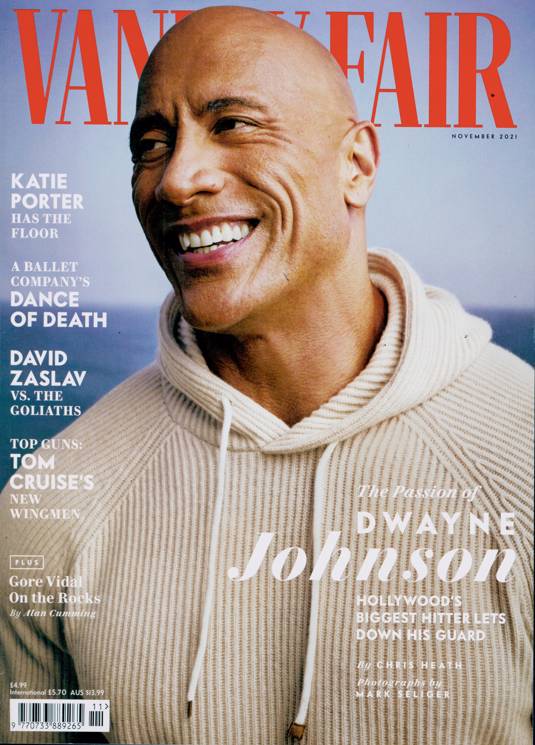 VANITY FAIR UK magazine side cover  November 2021