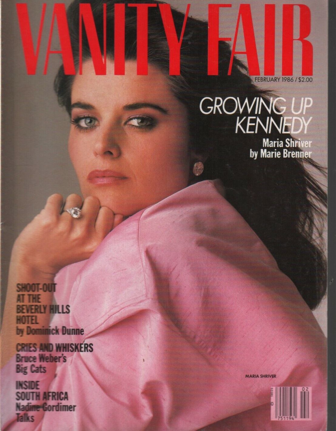 VANITY FAIR magazine side cover Issue 306  February 1986