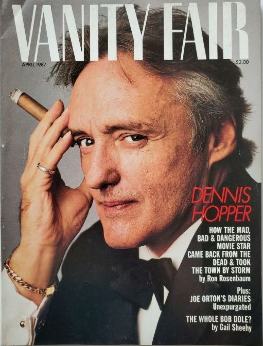 VANITY FAIR magazine side cover Issue 320  April 1987