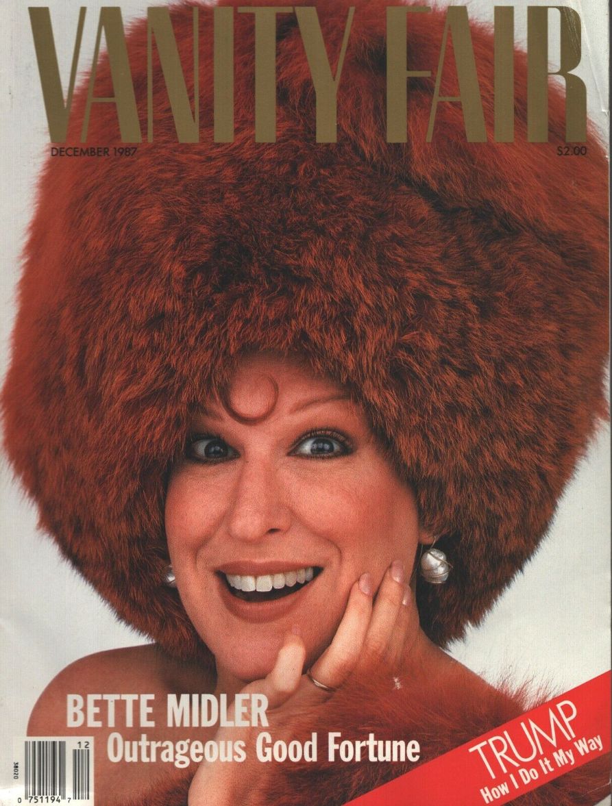 VANITY FAIR magazine side cover Issue 328  December 1987