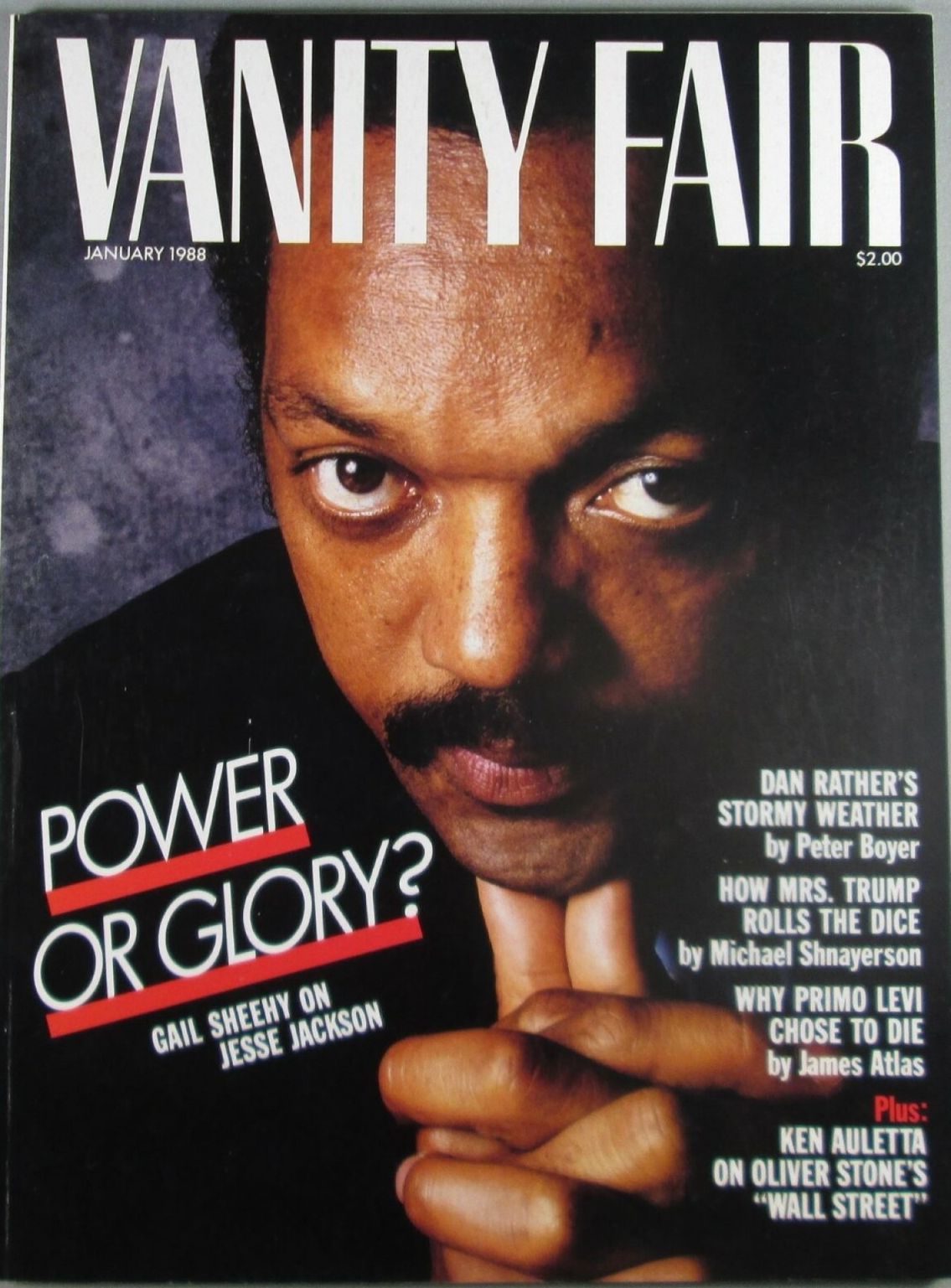 VANITY FAIR magazine side cover Issue 329  January 1988