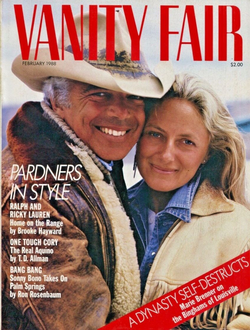 VANITY FAIR magazine side cover Issue 330  February 1988