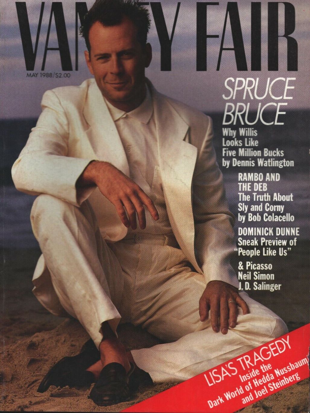 VANITY FAIR magazine side cover Issue 333  May 1988