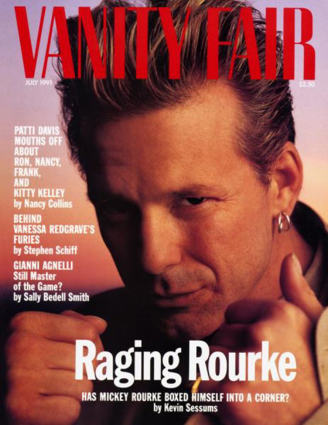 VANITY FAIR magazine side cover Issue 371  July 1991