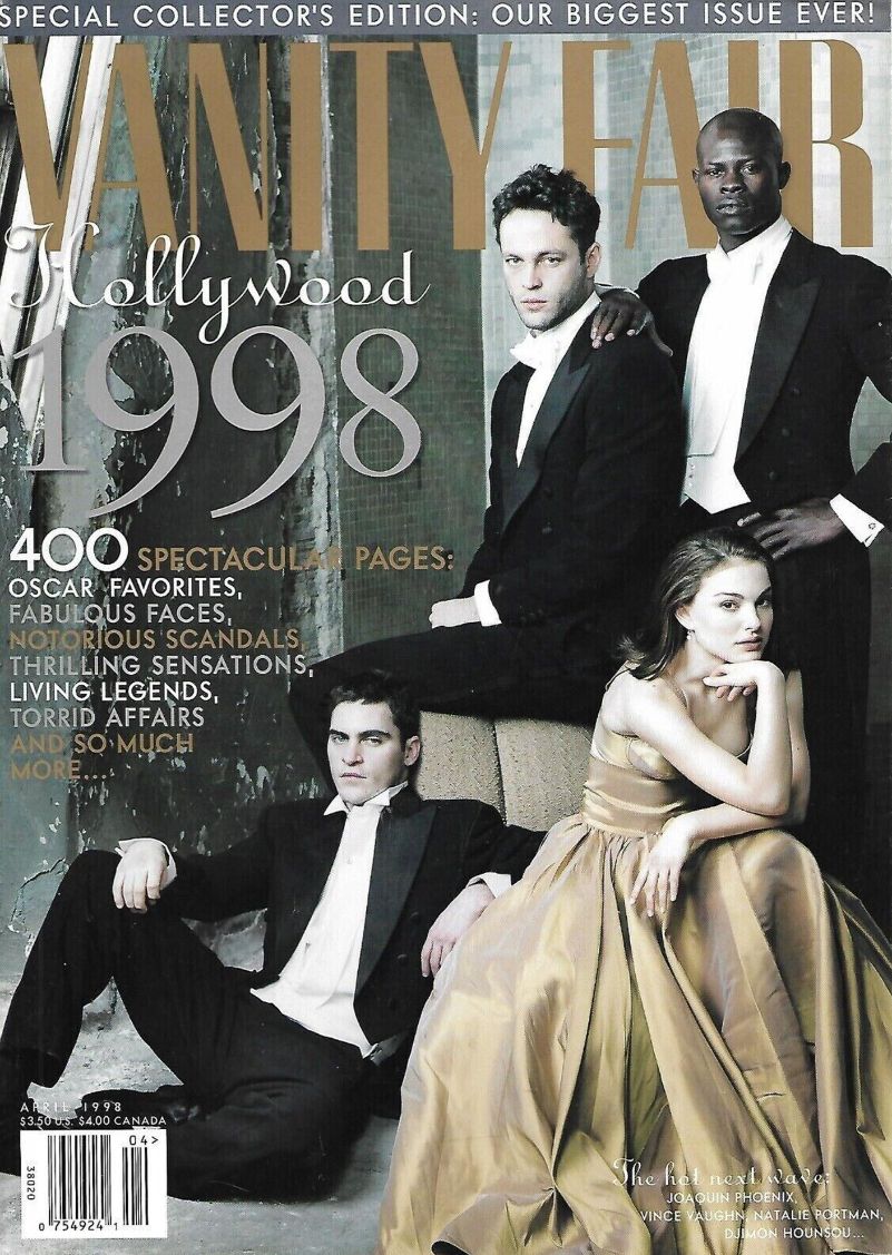 VANITY FAIR magazine side cover Issue 452  April 1998