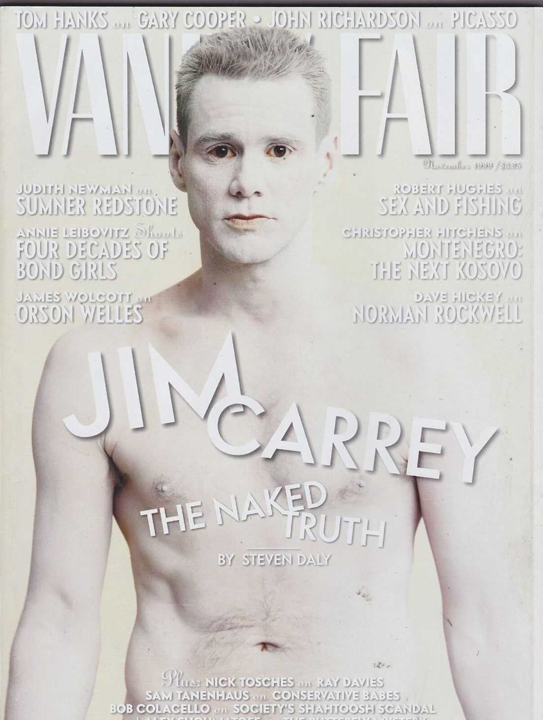 VANITY FAIR magazine side cover Issue 471  November 1999