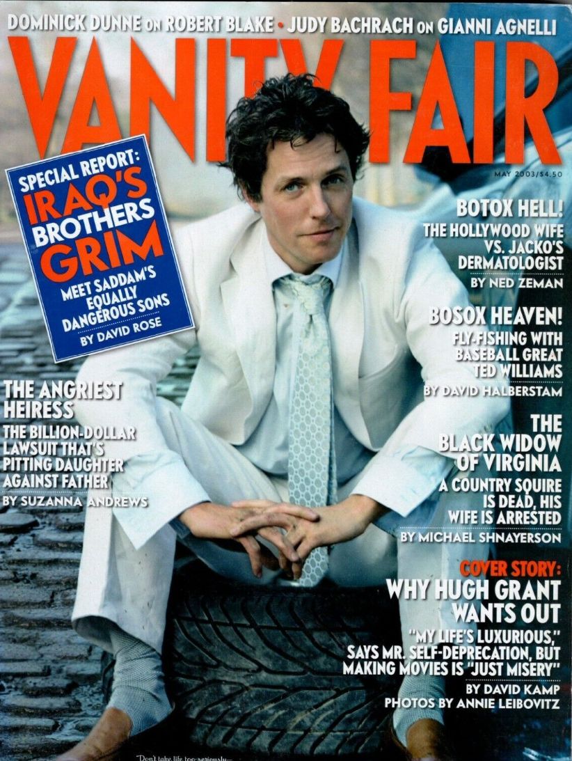 VANITY FAIR magazine side cover  May 2003