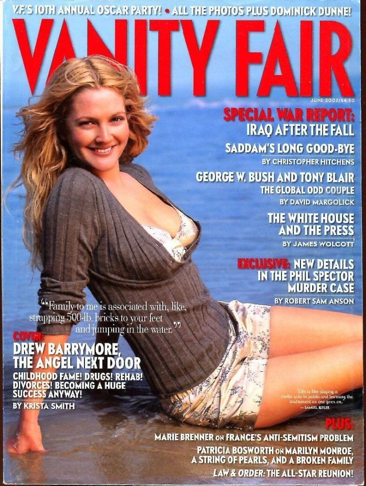 VANITY FAIR magazine side cover  June 2003