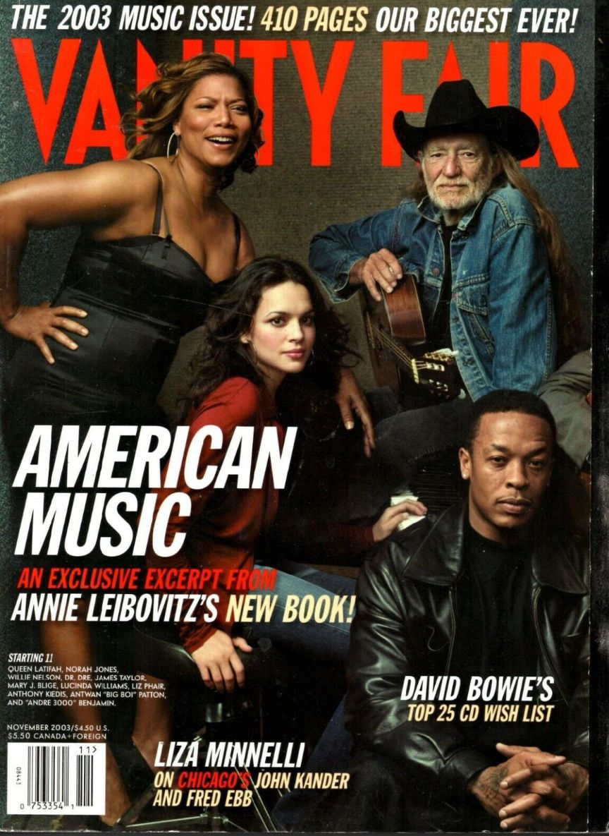 VANITY FAIR magazine side cover  November 2003
