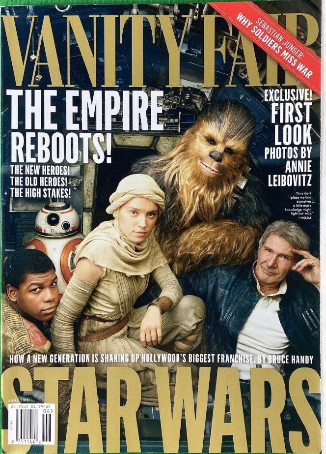 VANITY FAIR magazine side cover  June 2015