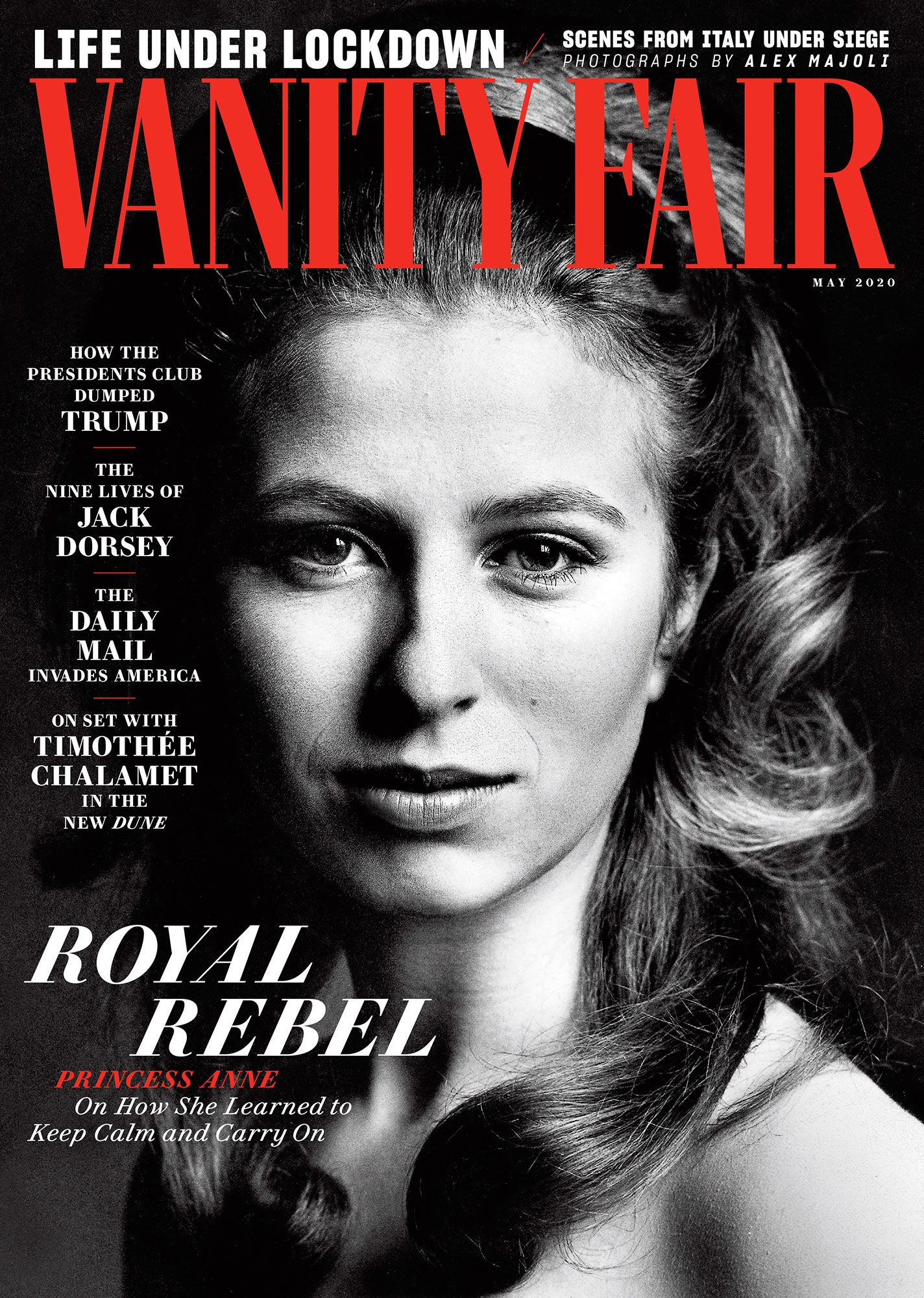 VANITY FAIR magazine side cover  May 2020