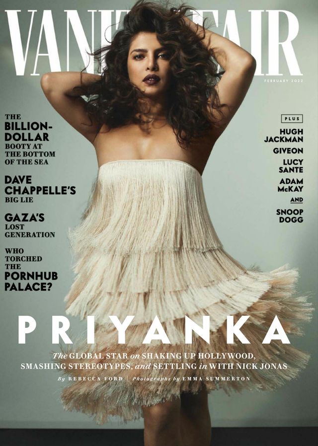 VANITY FAIR magazine side cover  February 2022