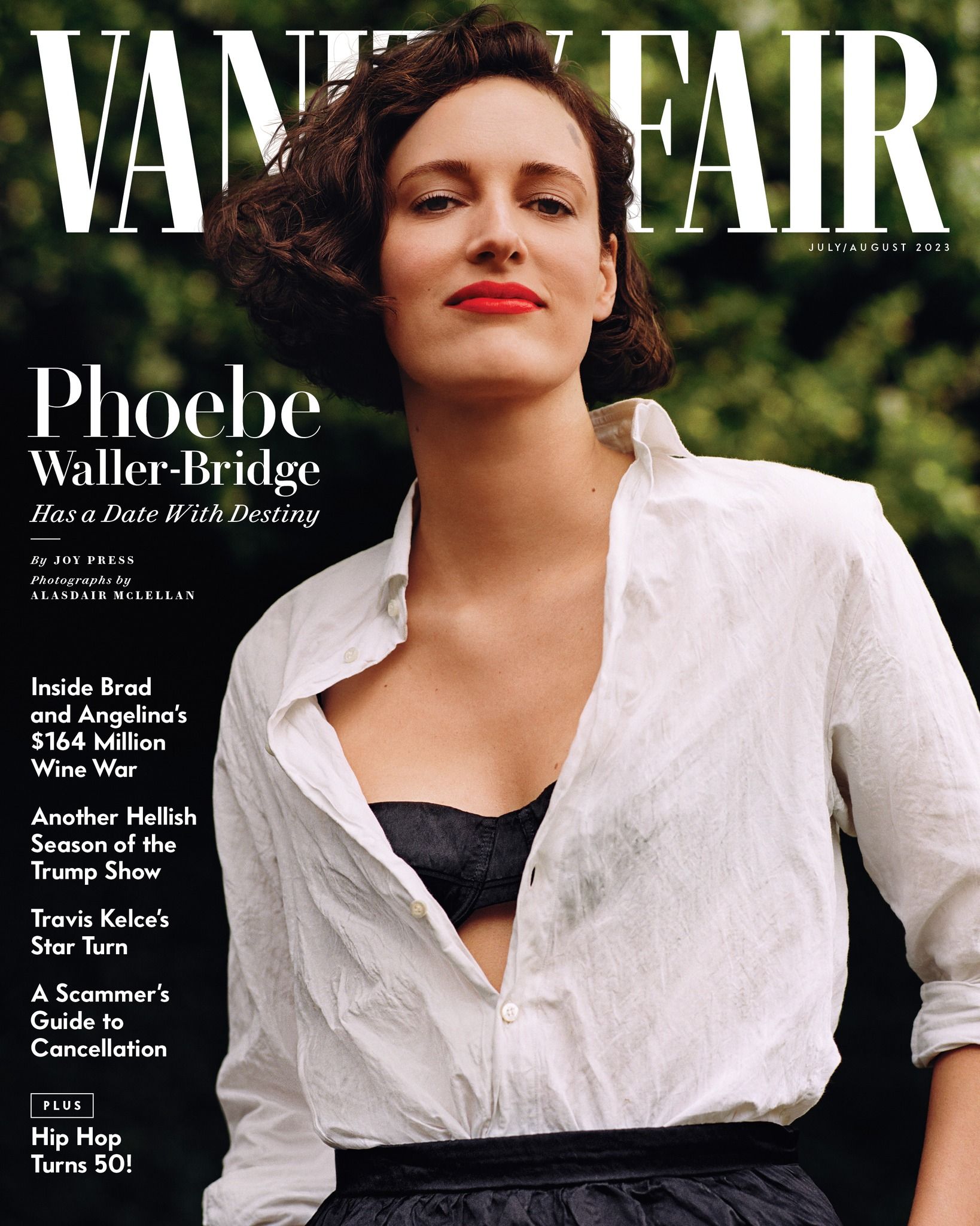 VANITY FAIR magazine side cover  July/August 2023