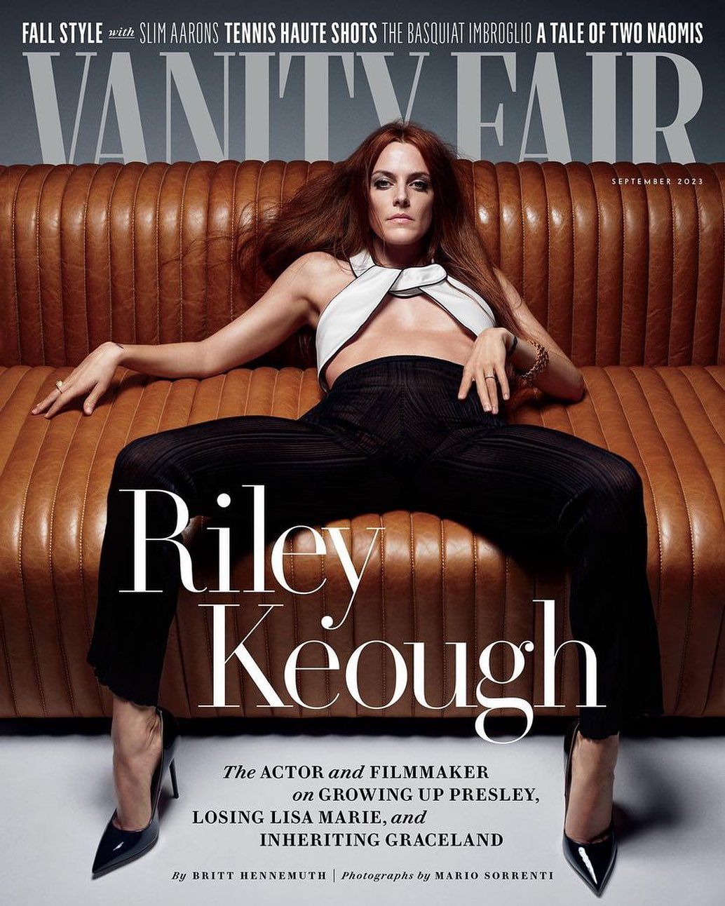 VANITY FAIR magazine side cover  September 2023
