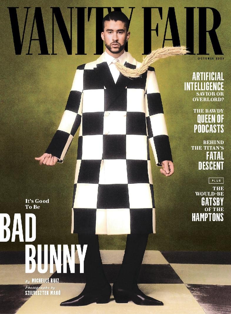 VANITY FAIR magazine side cover  October 2023