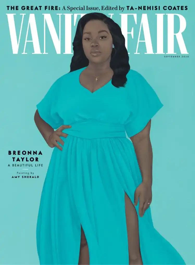 VANITY FAIR magazine side cover  September 2020