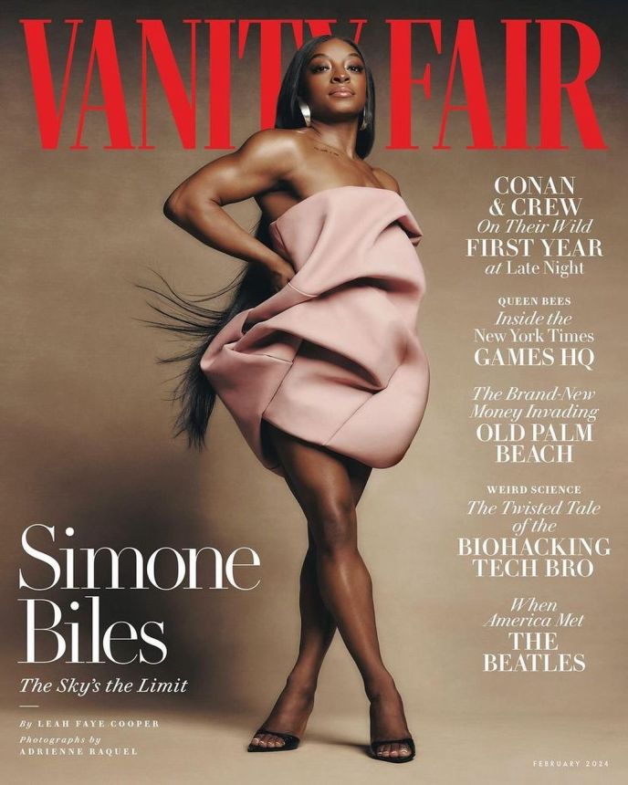 VANITY FAIR magazine side cover  February 2024
