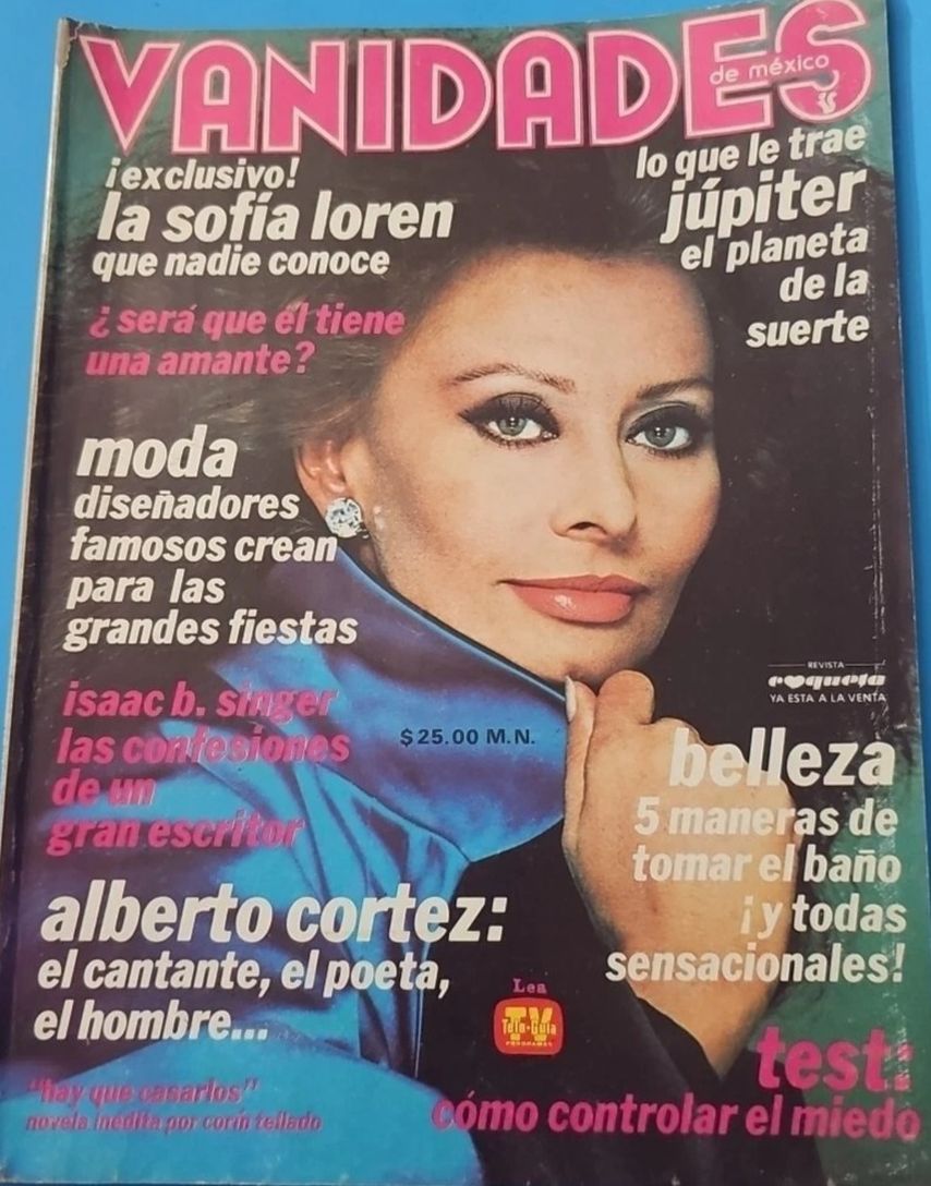 VANIDADES (Mex) magazine side cover  August 1979