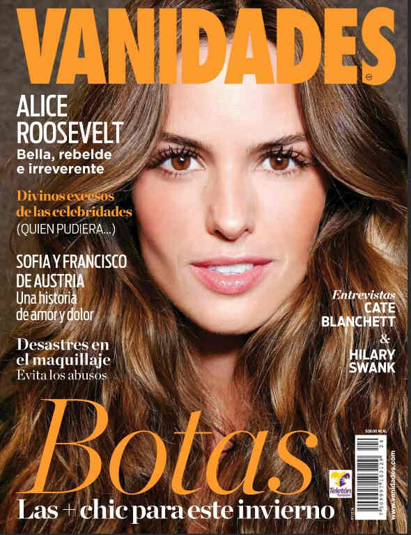 VANIDADES (Mex) magazine side cover 18 November 2015