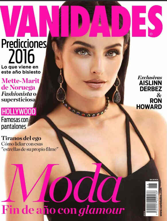 VANIDADES (Mex) magazine side cover 16 December 2015
