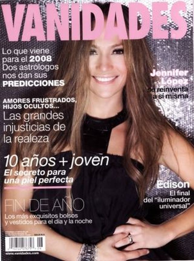 VANIDADES SPAIN magazine side cover  December 2007