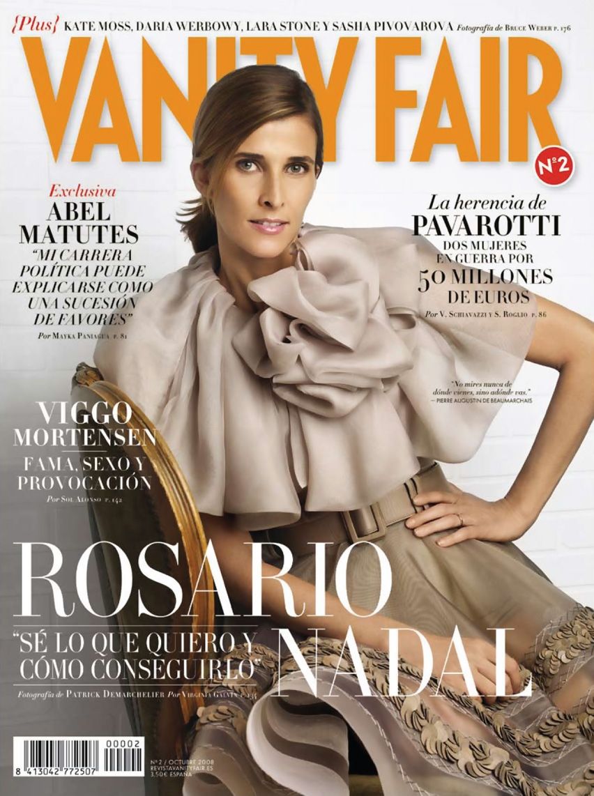 VANITY FAIR (Spain) magazine side cover Issue 2 October 2008