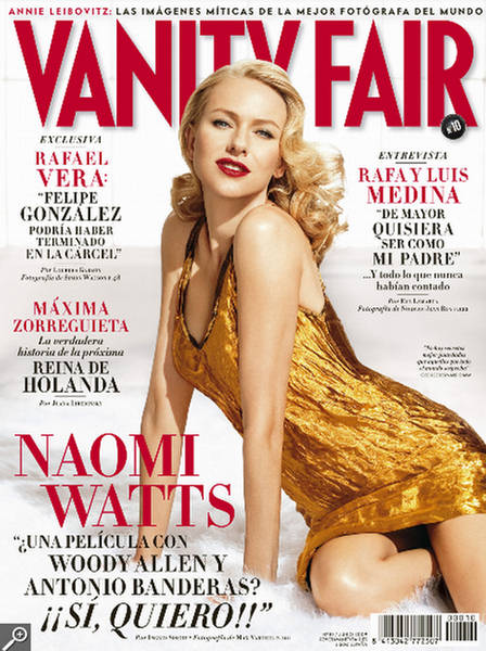 VANITY FAIR (Spain) magazine side cover Issue 10 June 2009