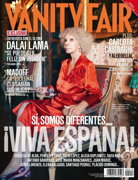 VANITY FAIR (Spain) magazine side cover Issue 13 September 2009