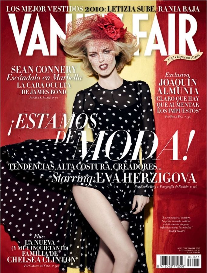 VANITY FAIR (Spain) magazine side cover Issue 25 September 2010