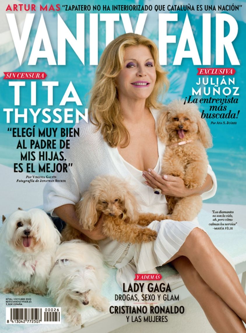 VANITY FAIR (Spain) magazine side cover Issue 26 October 2010