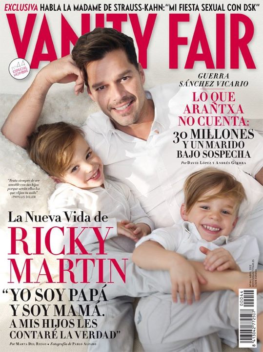 VANITY FAIR (Spain) magazine side cover Issue 44 April 2012